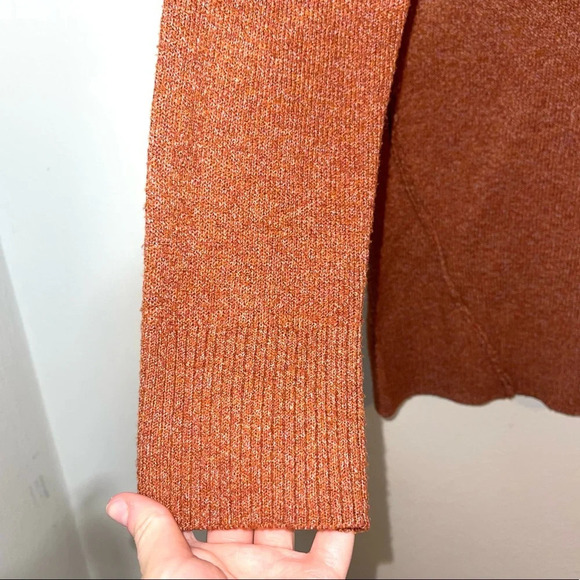 Maurices Burnt Orange Open Back Oversized Knit Tunic Sweater Xsmall Women’s - Picture 4 of 12